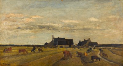 Farm at Kerity, Brittany by Charles Francois Daubigny